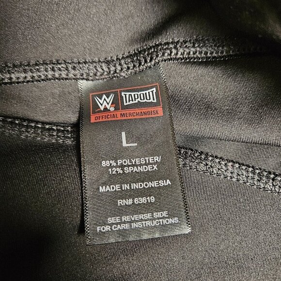 Tapout WWE Capri Active Leggings Womens L Black Polyester Spandex Gym Athleisure - Picture 4 of 9